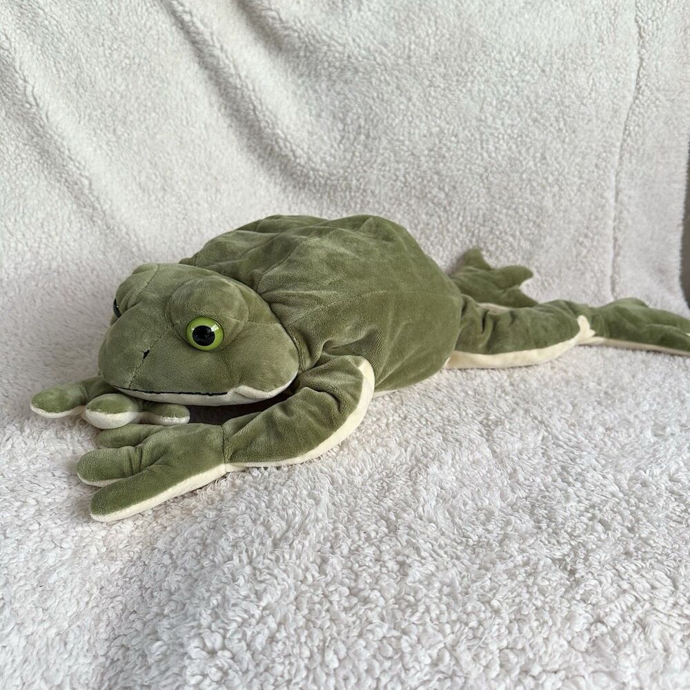 Apex Green Large Soft Frog Toad 24” Plush Stuffed Animal Pillow